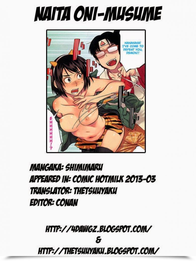 Doujin Shimimaru Naita Oni-Musume Comedian Hotmilk 2013-03 โดจินแปลไทย 9