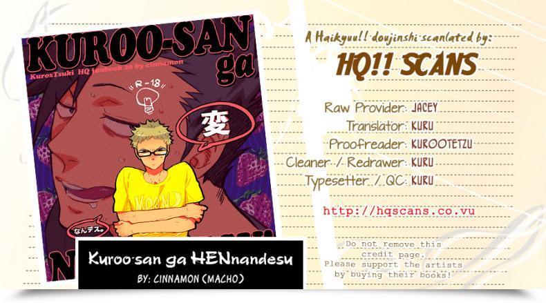 Doujin Cinnamon Macho - Kuroo-San Ga Hen Nandesu! Haikyuu!! โดจินแปลไทย 59