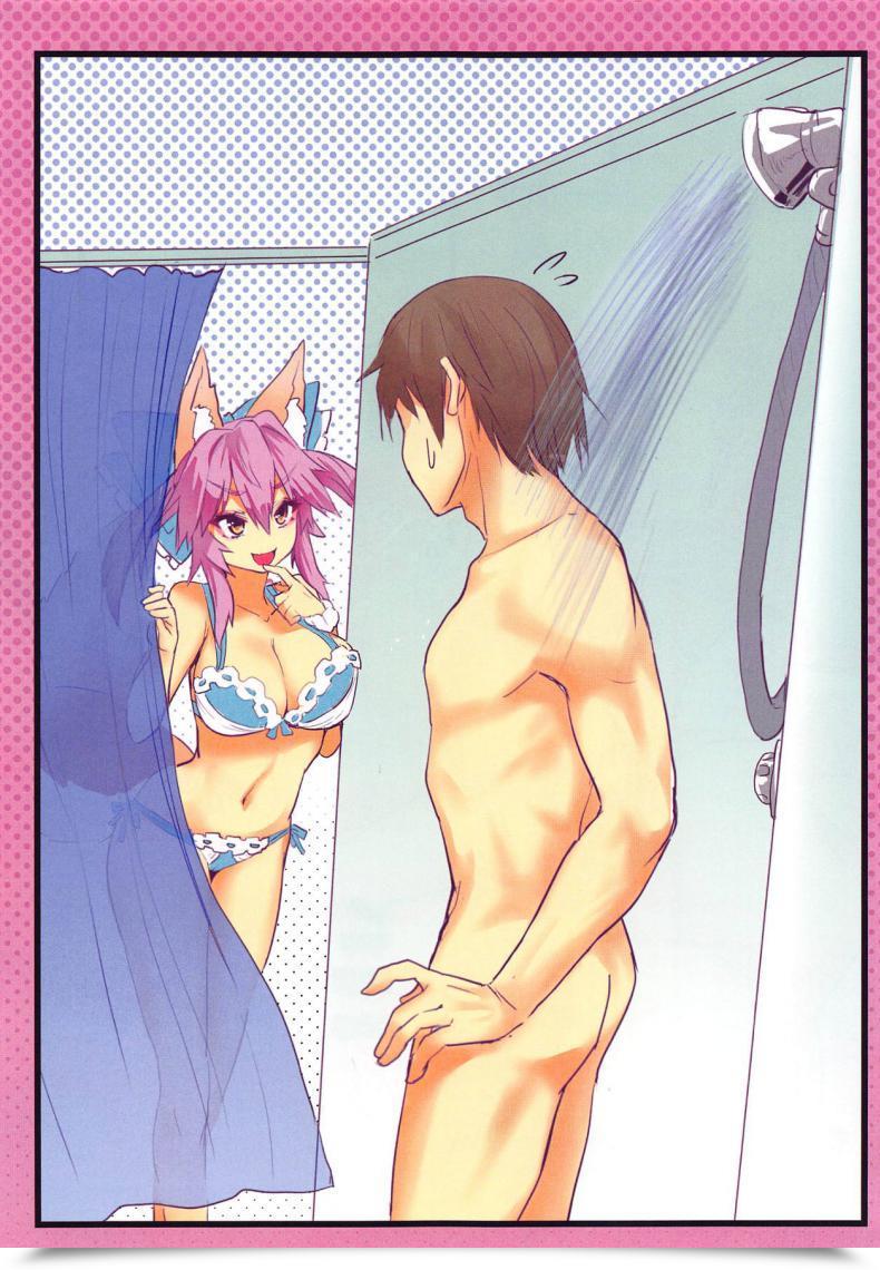 Doujin C95 Yamitsuki Honpo Smart Communicate Jk Tamamo No Shuugaku Ryokou Oppai Problem โดจินแปลไทย 43