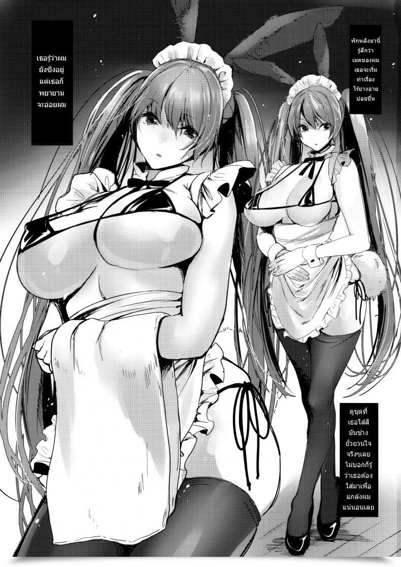 Doujin C95 Amaineiro Amane Ruri Bunny Maid No Chouhatsu โดจินแปลไทย 3