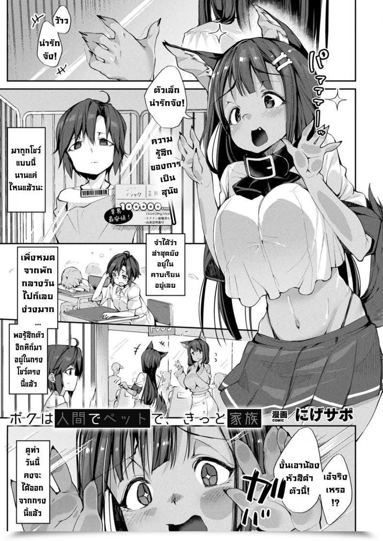 Doujin Nigesapo Boku Wa Ningen De Petto De Kitto Kazoku โดจินแปลไทย 113
