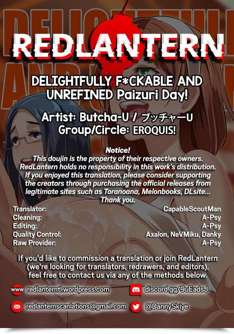 Doujin Eroquis! Butcha-U Delightfully Fckable And Unrefined Paizuri Day! โดจินแปลไทย 39