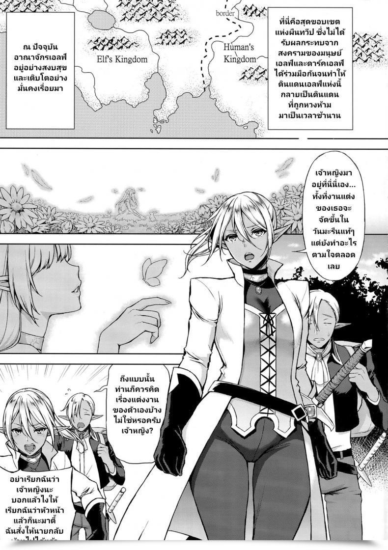 Doujin C87 H.B.A Usagi Nagomu Elf No Hime Wa Kairaku Ni Naku โดจินแปลไทย 7