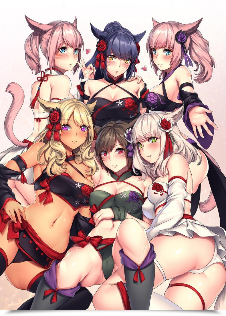 Doujin Lionoil Arumajiki Miqo'Te X Harem Ore Igai No Fc Males Ga Zenin Mesu'Te Na Ken Last Fantasy Xiv โดจินแปลไทย 1