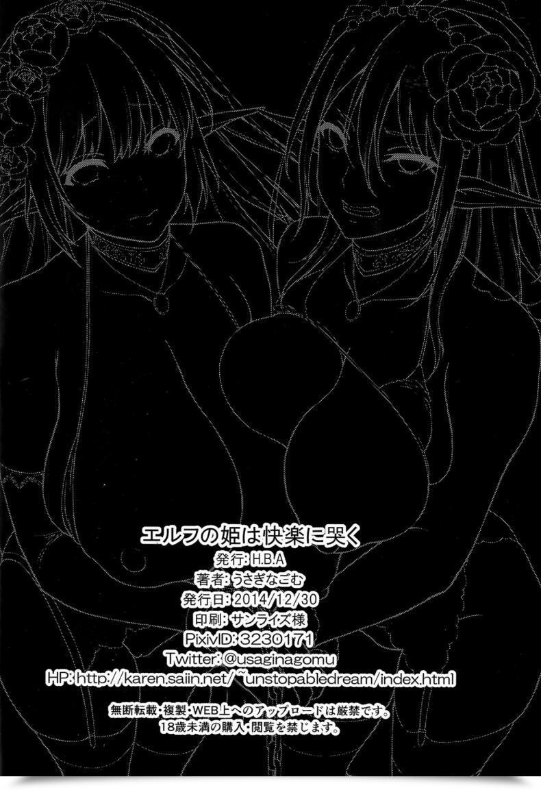 Doujin C87 H.B.A Usagi Nagomu Elf No Hime Wa Kairaku Ni Naku โดจินแปลไทย 81