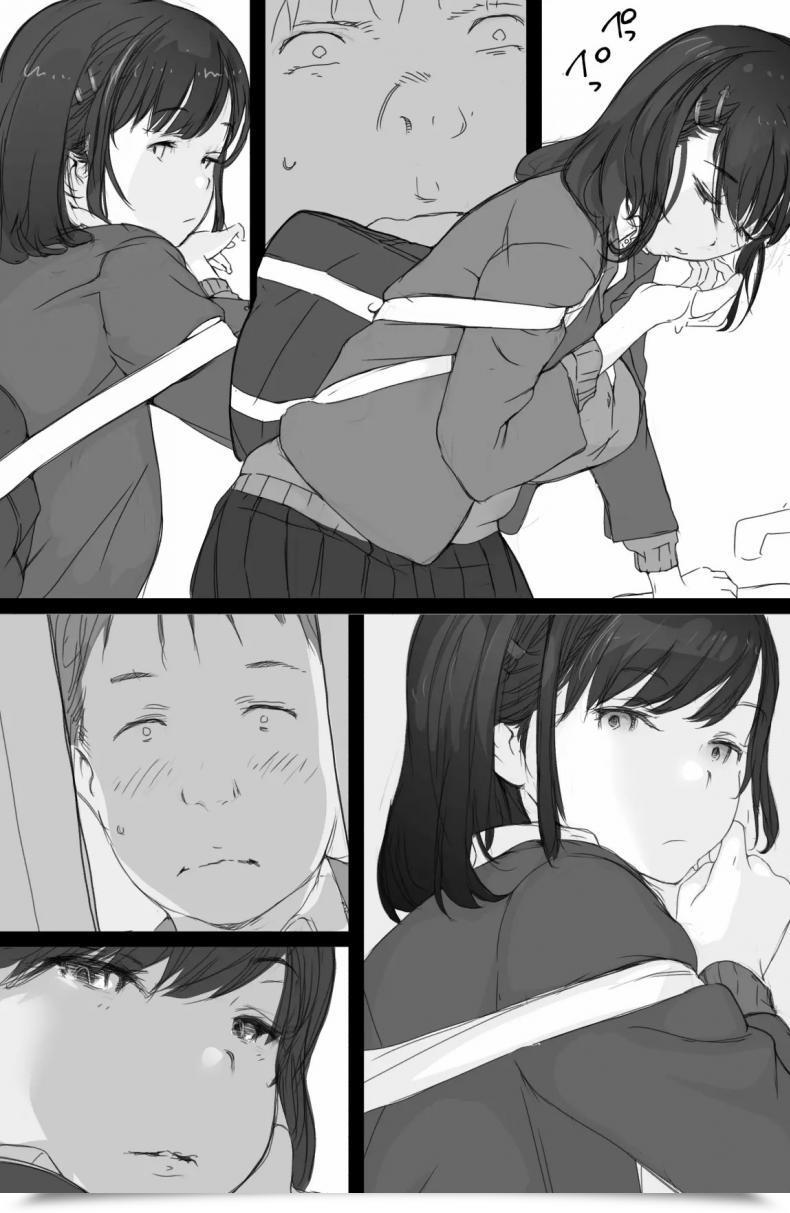 Doujin Komatsuna Salad Hazuki Ten Tsuukin Densha De Oppai O Mise Ni Kuru Musume Ga Ite Komattemasu โดจินแปลไทย 13