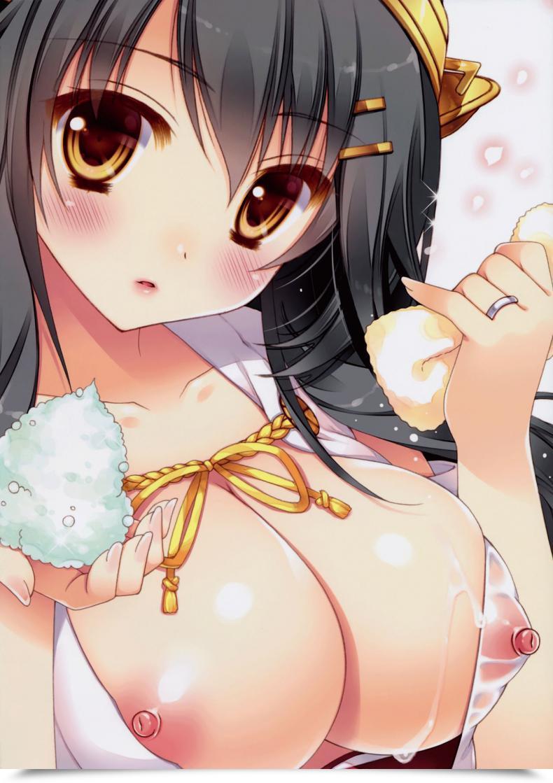 Doujin C90 Shigunyan Shigunyan Ware, Haruna To Ofuro Ni Totsunyuu Su!! - Plunging Into The Bathtub With Haruna Kantai Assortment -Kancolle- โดจินแปลไทย 35